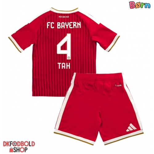Bayern Munich Jonathan Tah #4 Hjemmebanesæt Børn 2026-27 Kort ærmer (+ korte bukser)